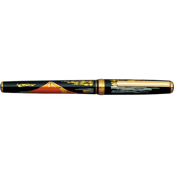 プラチナ万年筆 蒔絵万年筆 美巧コレクション 金沢箔 赤富士 細字 PTL-20000H#58 ペン先Ｆサイズ/4724_1