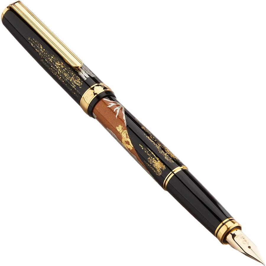 プラチナ万年筆 蒔絵万年筆 美巧コレクション 金沢箔 赤富士 細字 PTL-20000H#58 ペン先Ｆサイズ/4724_3
