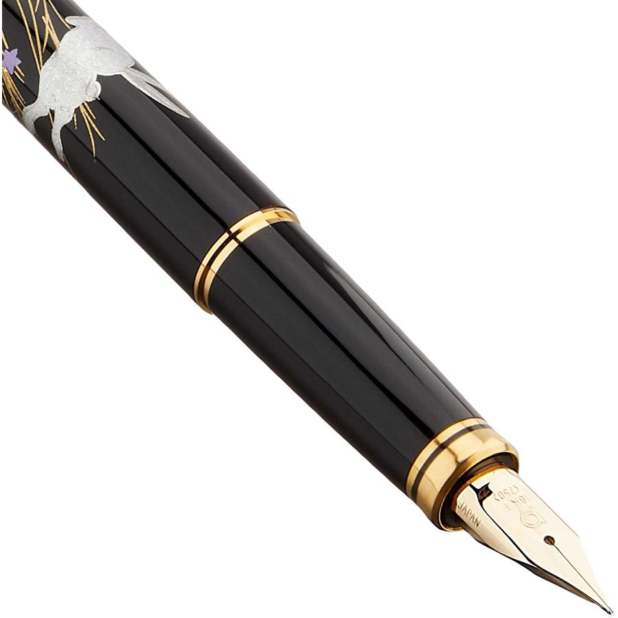 プラチナ万年筆 蒔絵万年筆 美巧コレクション 金沢箔 月と兎 PTL-20000H #87 ペン先Ｆサイズ/4748_1