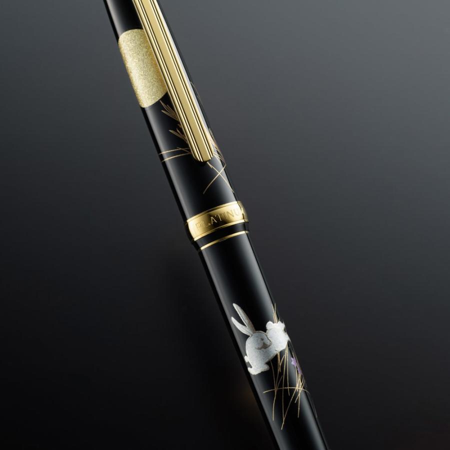 プラチナ万年筆 蒔絵万年筆 美巧コレクション 金沢箔 月と兎 PTL-20000H #87 ペン先Ｆサイズ/4748_4