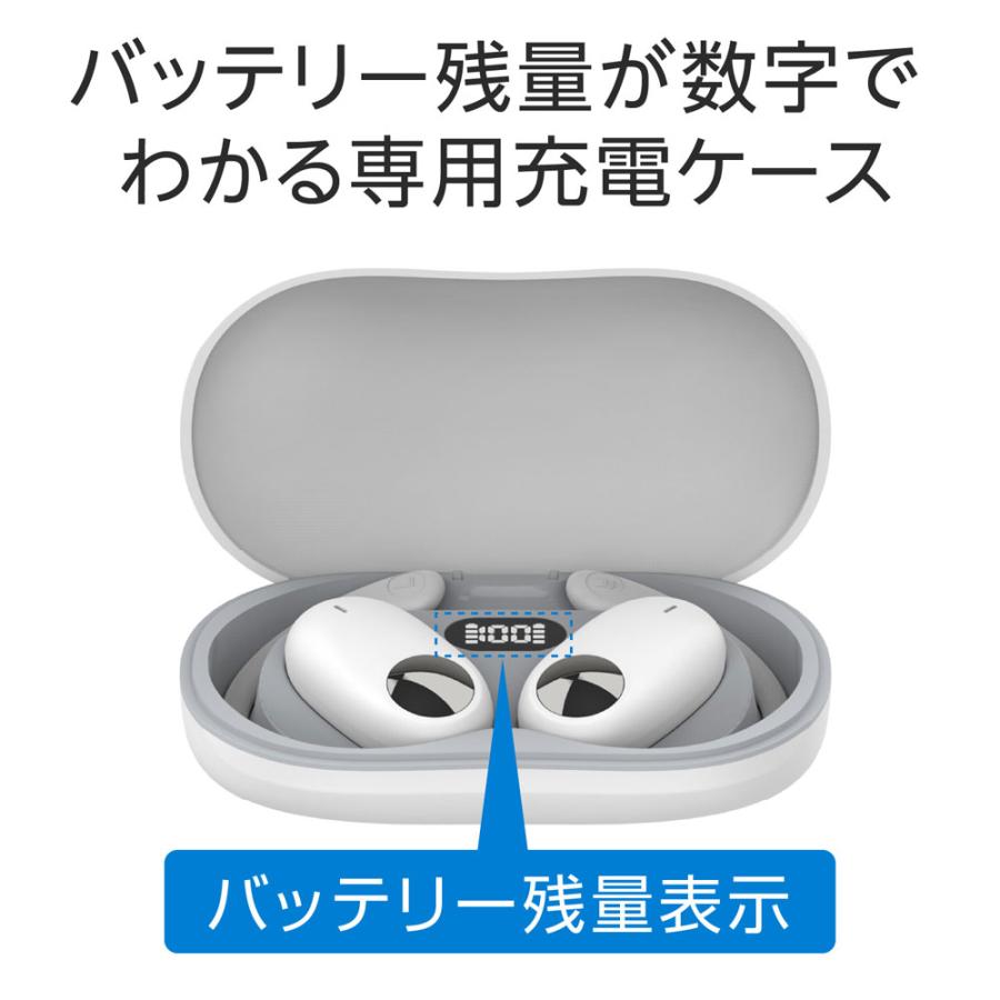 ワイヤレスイヤホン オープンイヤー型 ブルートゥース イヤフォン SBC AAC 防水 IPX4 グリーンハウス GH-OWSA-BK/9079 ブラックｘ１台 | GREEN HOUSE（パソコン） | 05