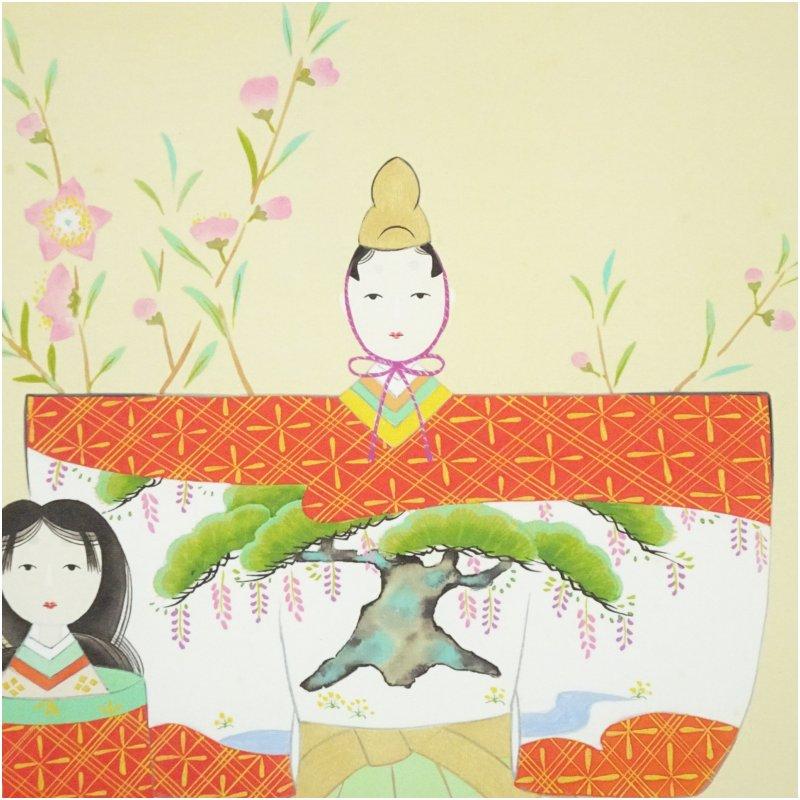 石田由幾筆 立雛 肉筆絹本掛軸（共箱） 2025年最新】Yahoo!オークション