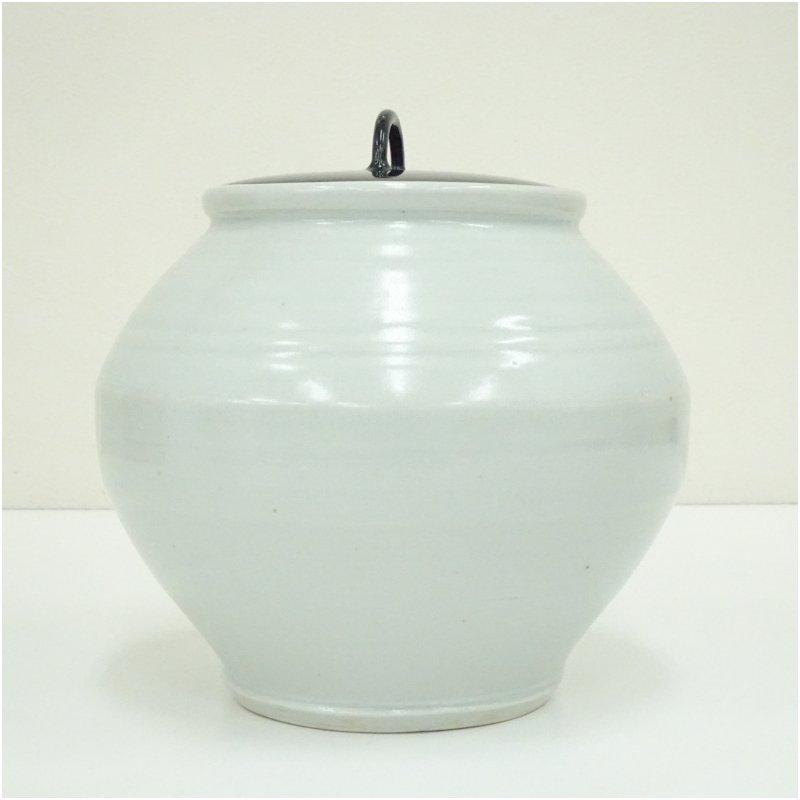 瀧田項一造 白磁水指（共箱） : 茶道具と掛軸のショップつなぐ - 通販