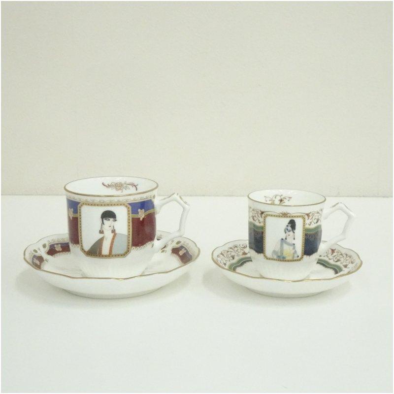 資生堂 花椿クラブ 1990年カップソーサー2客（コーヒーカップ