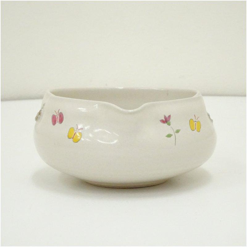 赤膚焼 大塩昭山造 奈良絵片口（共箱） : 茶道具と掛軸のショップ
