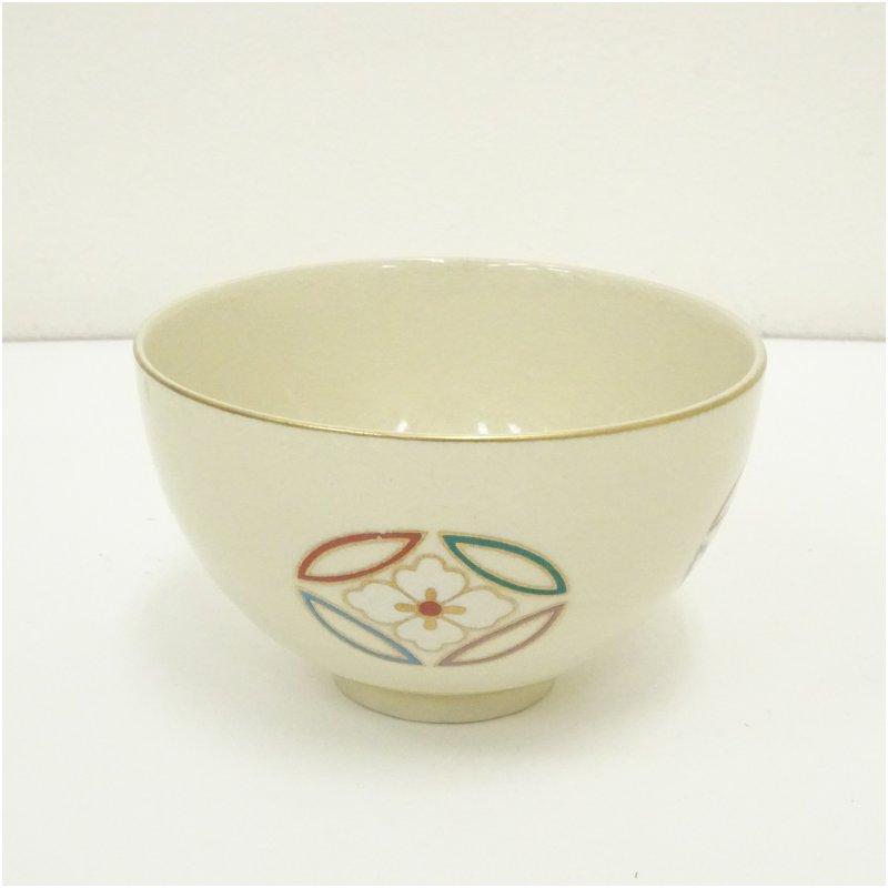 京焼 原平造 色絵七宝茶碗 : 茶道具と掛軸のショップつなぐ - 通販
