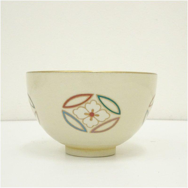 京焼 原平造 色絵七宝茶碗 : 茶道具と掛軸のショップつなぐ - 通販