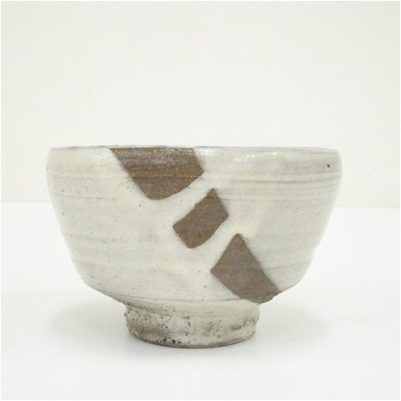 水野双鶴造 粉引茶碗（共箱） : 茶道具と掛軸のショップつなぐ - 通販