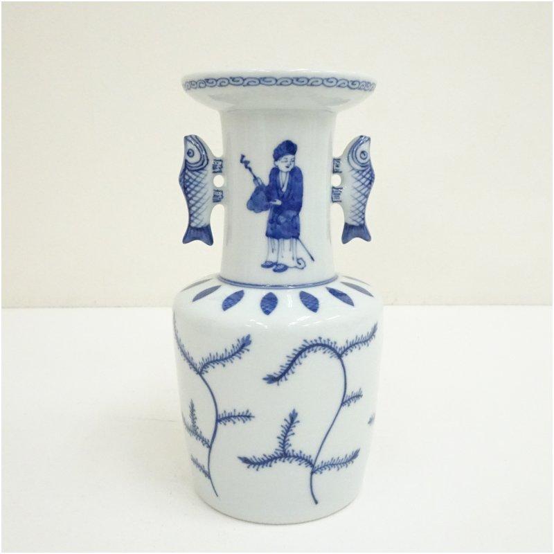 京焼 三浦竹泉造 高砂花瓶（共箱） : 茶道具と掛軸のショップつなぐ