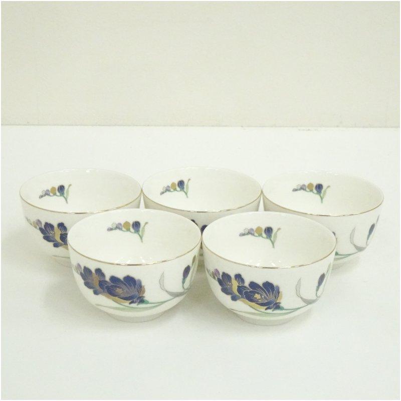 夢眩窯製 煎茶碗5客セット（共箱） : 茶道具と掛軸のショップつなぐ