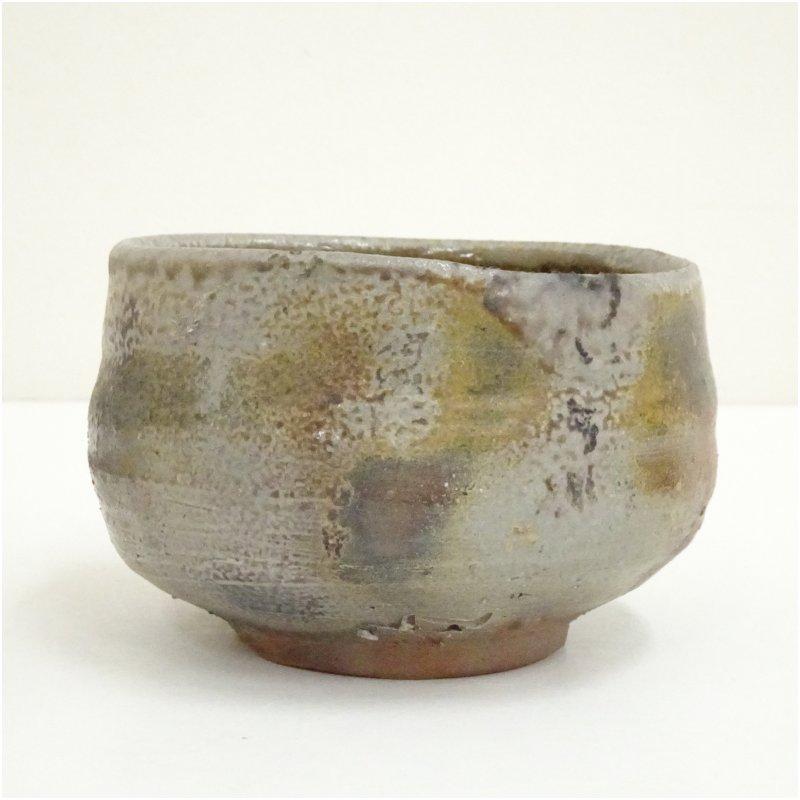 【値下げしました】備前焼　日幡光顕造　茶碗　共箱付　アンティーク 値下げしました】備前焼 日幡光顕造 茶碗 共箱付 アンティーク 骨董