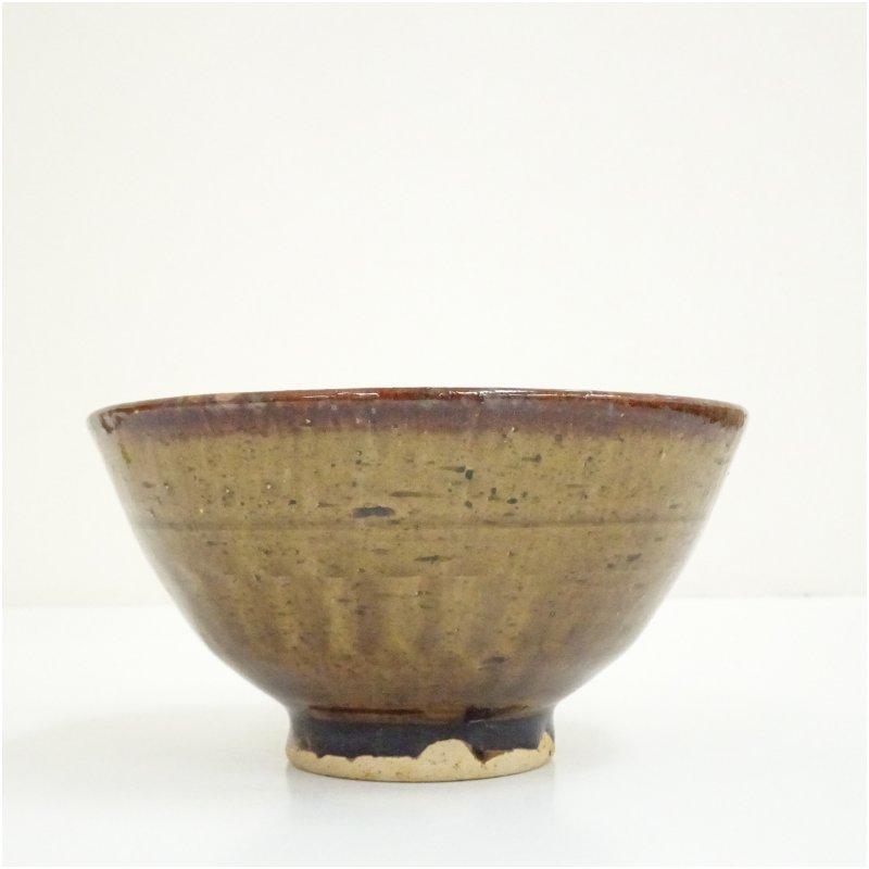 釣窯釉 共箱 抹茶碗(gb14) 作家物 鉄釉茶碗（共箱） : 茶道具と掛軸のショップつなぐ - 通販