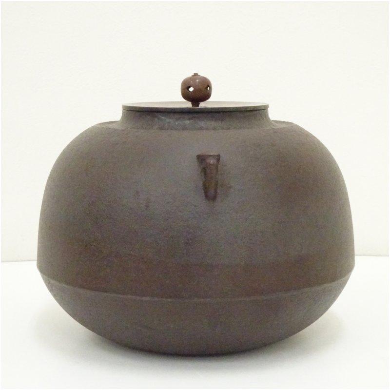 釜師 人間国宝 高橋敬典造 田口釜（共箱） : 茶道具と掛軸のショップ