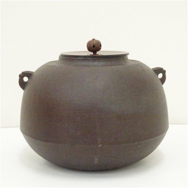 釜師 人間国宝 高橋敬典造 田口釜（共箱） : 茶道具と掛軸のショップ