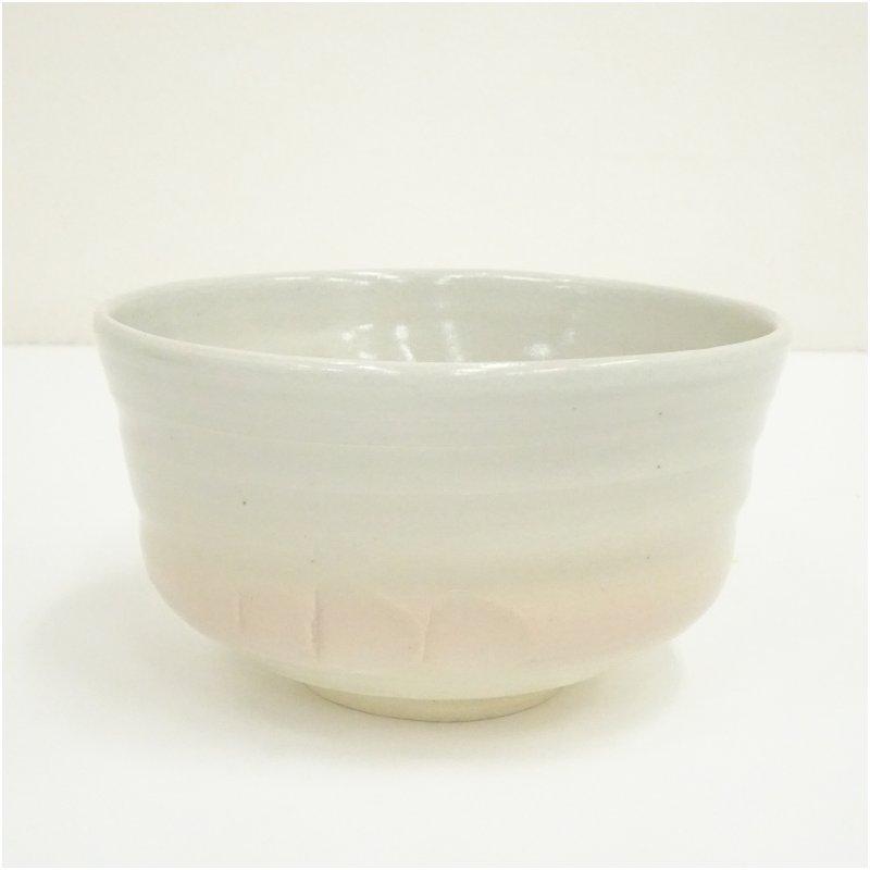 京焼 八代 清水六兵衛監修 御本箆目茶碗（共箱） : 茶道具と掛軸の
