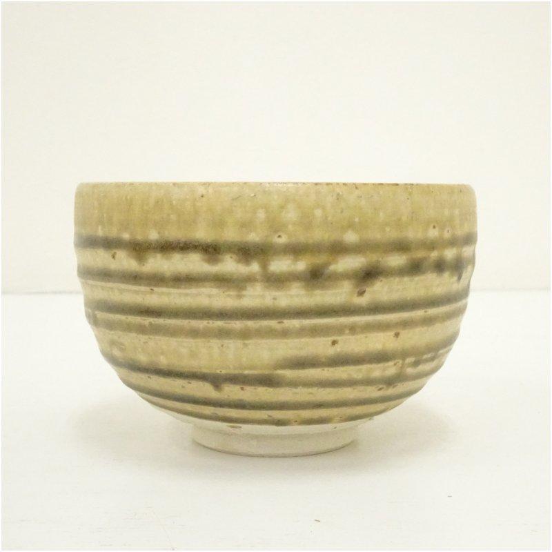 値下げ】 水野敬子 黄瀬戸 茶盌 尾花 【真作保証】 値下げ】 水野敬子