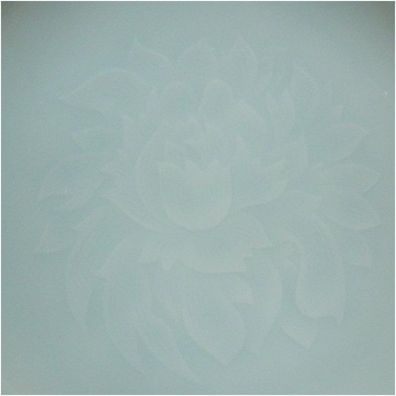 快山窯造 青白磁牡丹文銘々皿5客（共箱） 銘々皿