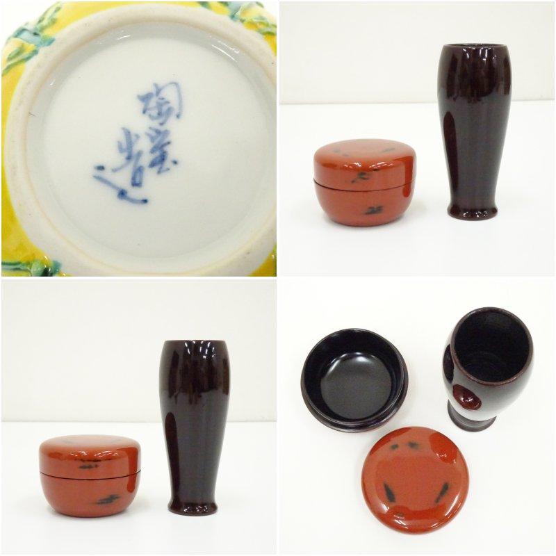 茶道具　塗師　川瀬表完作　乾漆　巾皿　共箱　N　R5582 茶道具 塗師 川瀬表完作 乾漆 巾皿 共箱 N R5582