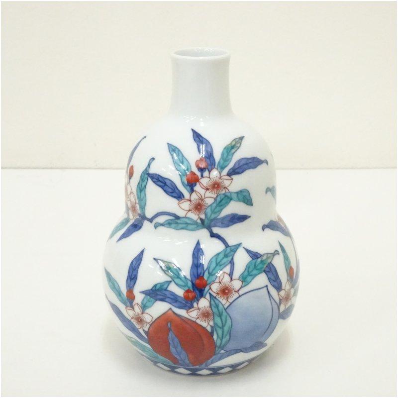 人間国宝【十三代今泉今右衛門】錦　紫陽花絵　花瓶　共箱　【真作保証❗️】 Yahoo!オークション -「十三代 今泉今右衛門」(色絵) (伊万里