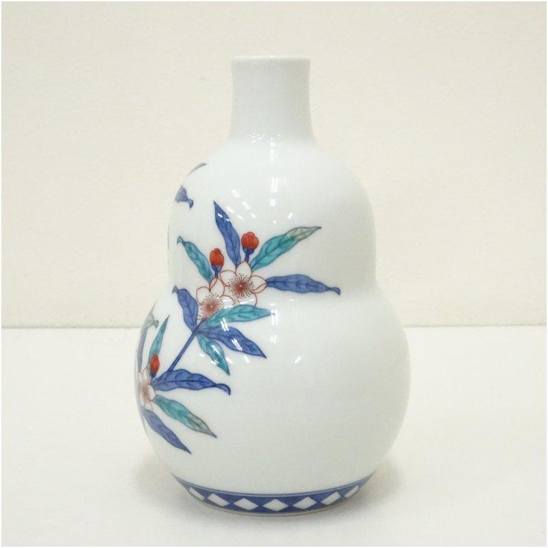 人間国宝【十三代今泉今右衛門】錦　紫陽花絵　花瓶　共箱　【真作保証❗️】 Yahoo!オークション -「十三代 今泉今右衛門」(色絵) (伊万里