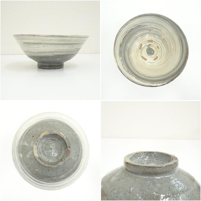 京焼 尾形周平造 刷毛目茶碗（共箱） : 茶道具と掛軸のショップつなぐ