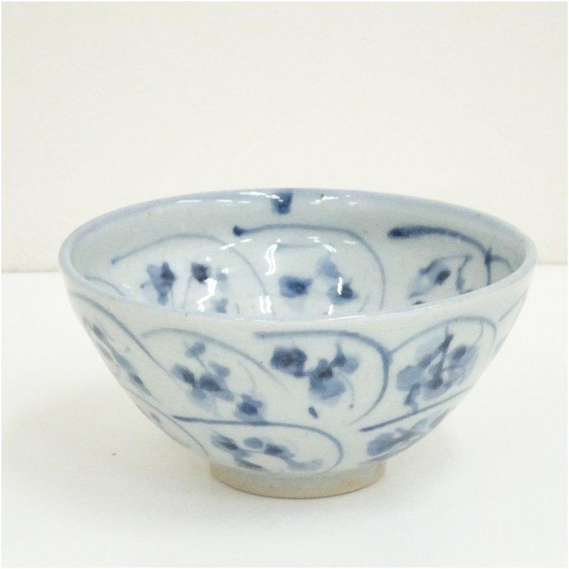 古染付 茶碗 美濃 吉川修身 抹茶碗 茶器 茶道具 木箱 共箱 美濃修身窯 吉川修身造 古染茶碗（共箱） : 茶道具と掛軸のショップ