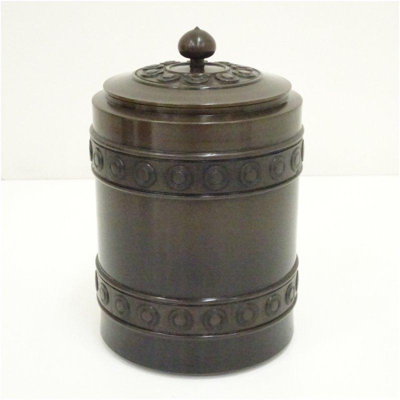 風炉師 鳳泉造 唐銅皆具（共箱） : 茶道具と掛軸のショップつなぐ