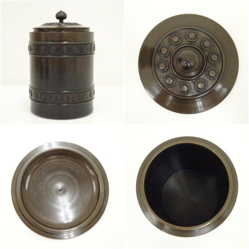 風炉師 鳳泉造 唐銅皆具（共箱） : 茶道具と掛軸のショップつなぐ