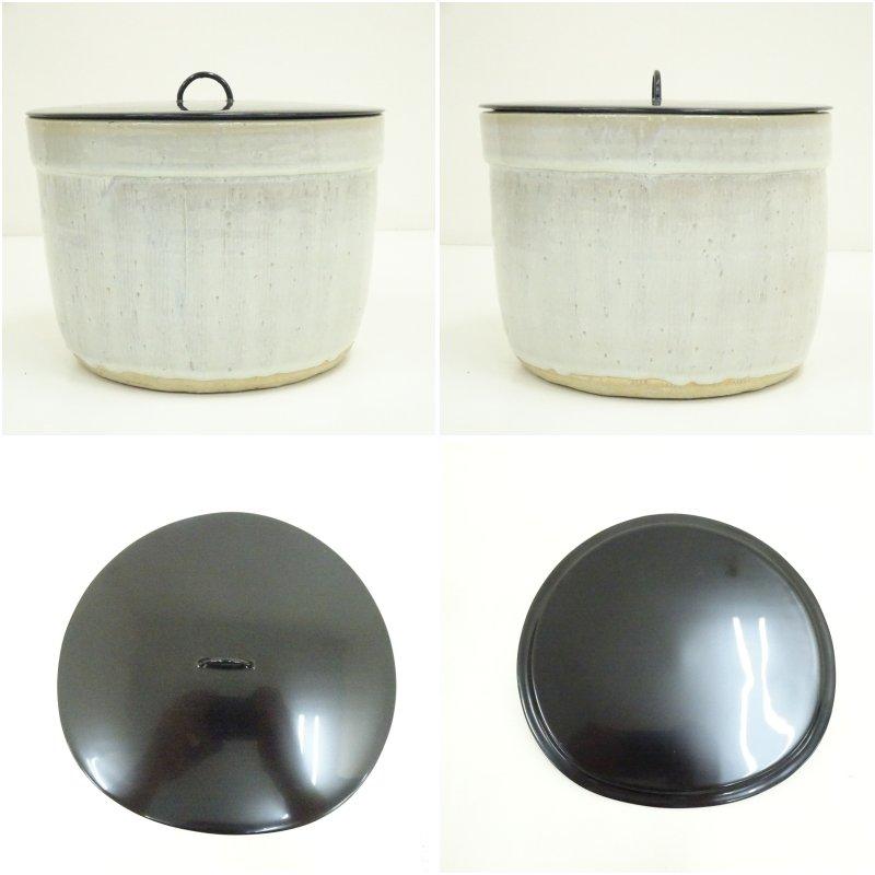 萩焼 十三代坂田泥華造 萩首水指（共箱） : 茶道具と掛軸のショップ