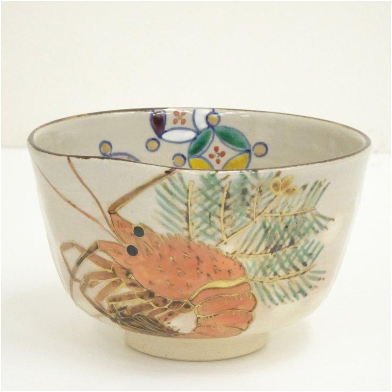 送料込【逢絢亭・新品】茶道具 茶碗 京焼 乾山 柴舟の図 伊坂清香 共箱入り 逢絢亭・新品】茶道具 茶碗 京焼 乾山 柴舟の図 伊坂清香 共