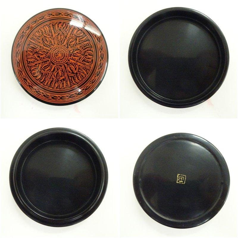 坂本雪斎造 蒟醤香合（共箱） 讃岐塗 坂本雪斉 作 木製 蒟醤（キンマ