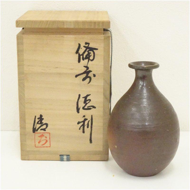 備前焼 岡田清造 徳利（共箱） : 茶道具と掛軸のショップつなぐ - 通販