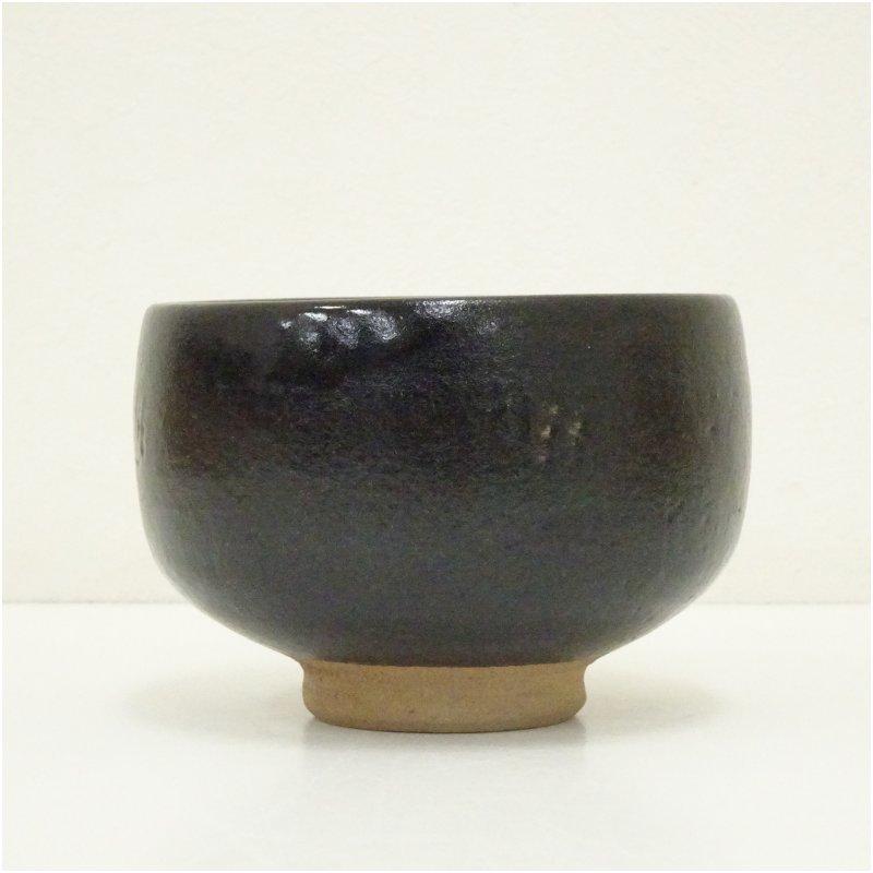 茶道具 大樋焼 三代 大樋長阿弥造 飴釉茶碗 共箱 C R3851