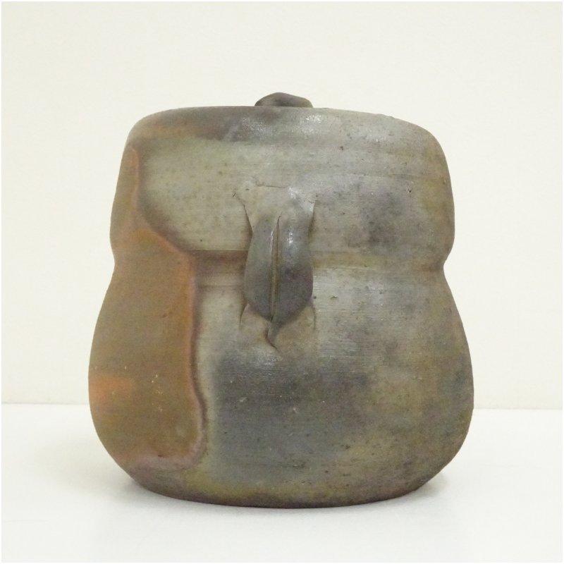備前焼 高原邦彦造 耳付水指（共箱） : 茶道具と掛軸のショップつなぐ
