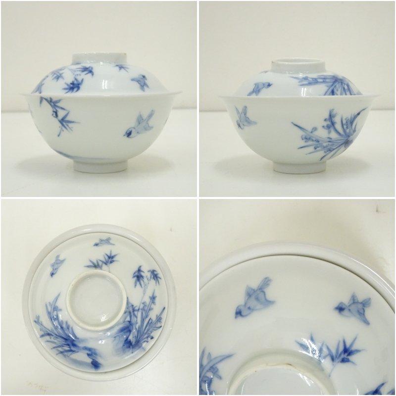 染付蓋茶碗10客 : 茶道具と掛軸のショップつなぐ - 通販 - Yahoo