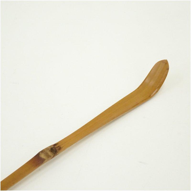 竹茶杓（銘：松風）（大徳寺 長谷川寛州書付）（共箱） 茶杓 抹茶 竹