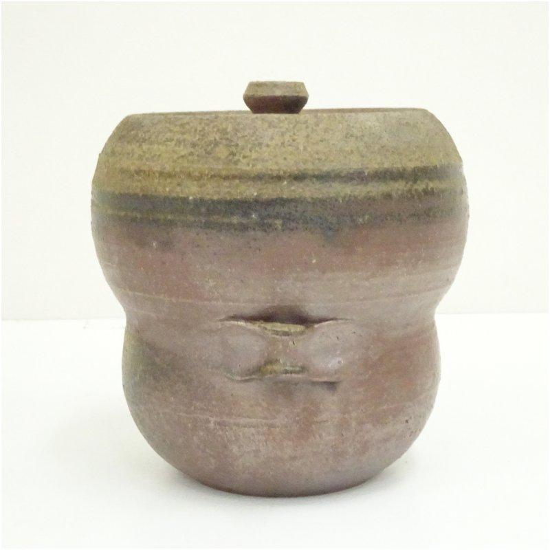 丹波焼 市野元和造 丹波赤土部釉水指（共箱） : 茶道具と掛軸の