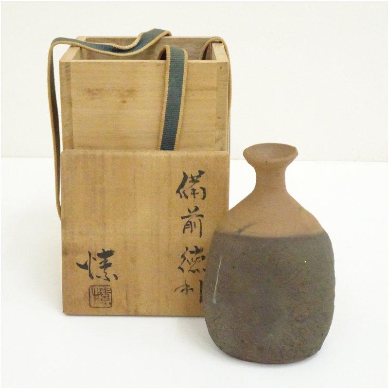 備前焼 作家物 徳利（共箱） : 茶道具と掛軸のショップつなぐ - 通販