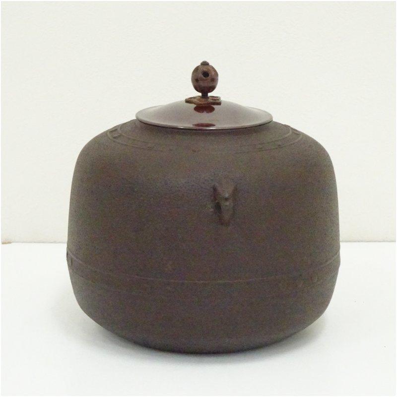 釜師 金谷浄雲造 万代屋釜（共箱） : 茶道具と掛軸のショップつなぐ