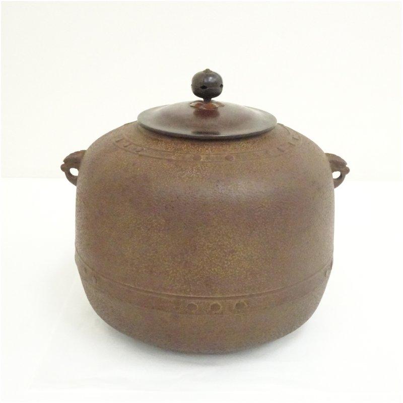 茶釜、万代屋、佐藤浄清作 釜師 佐藤浄清造 万代屋釜（共箱） : 茶道具と掛軸のショップつなぐ