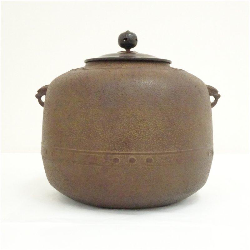 釜師 佐藤浄清造 万代屋釜（共箱） : 茶道具と掛軸のショップつなぐ