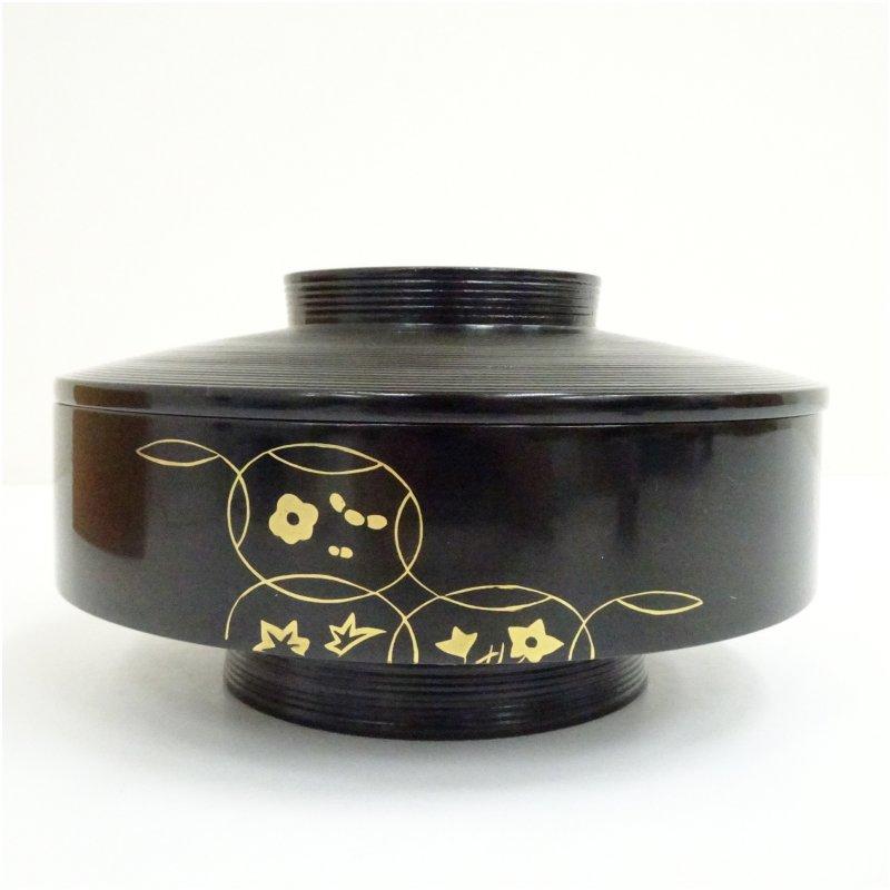 象彦造 漆塗蒔絵七宝文菓子器（共箱） : 茶道具と掛軸のショップつなぐ