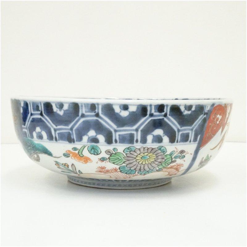 古伊万里 染錦花鳥文鉢 : 茶道具と掛軸のショップつなぐ - 通販