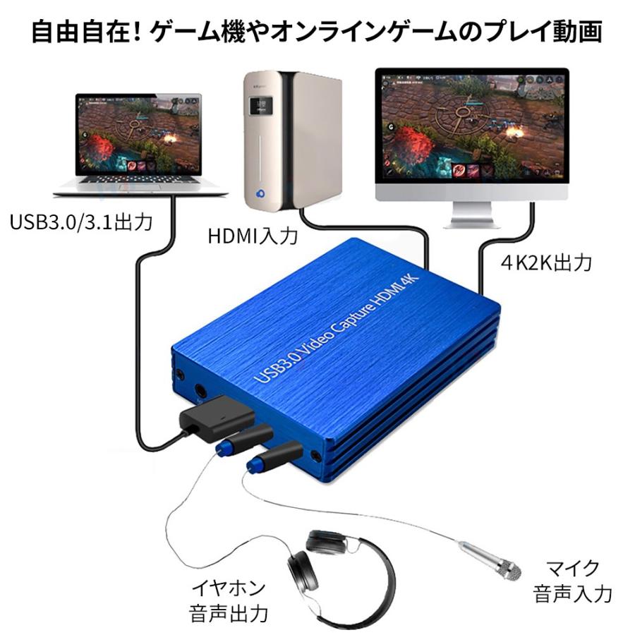 Usb3 0 ビデオキャプチャー ゲームキャプチャー キャプチャーボード 4k高画質対応 Hd Video Capture03 Netkey ヤフーショッピング店 通販 Yahoo ショッピング