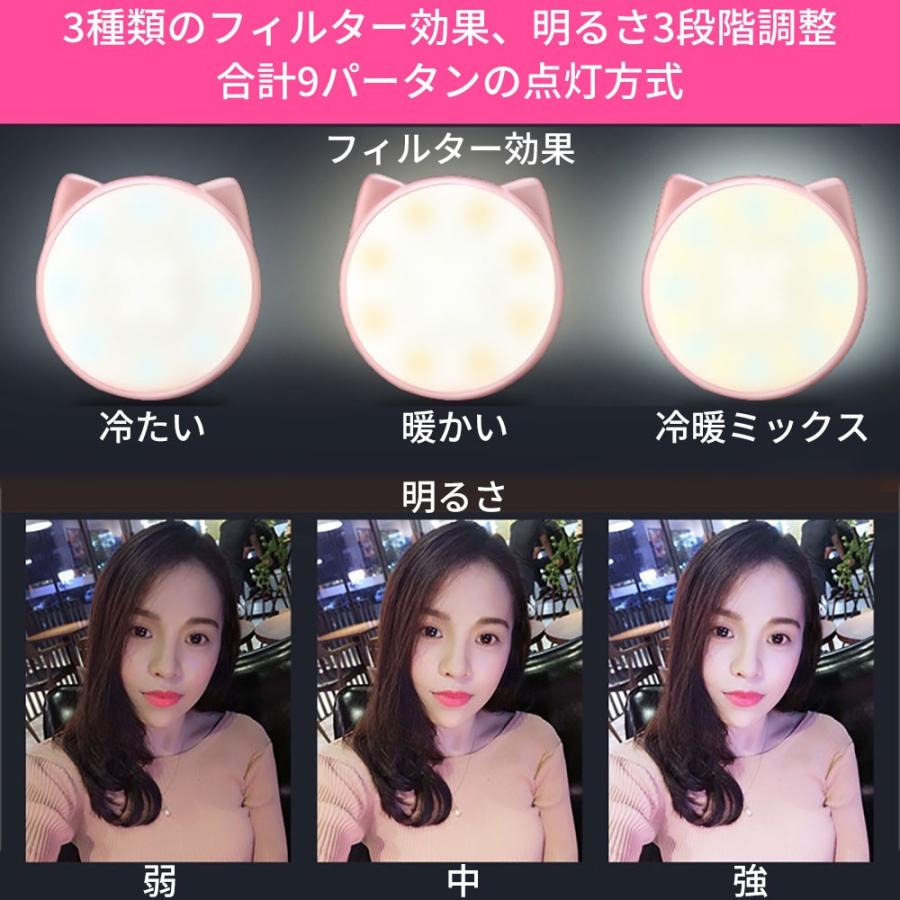 スマホ用ledライト 自撮りライト セルモリ 自撮り補助ライト 夜間写真撮影光補充ライト 32灯 9パータン Selfie Light01 Netkey ヤフーショッピング店 通販 Yahoo ショッピング