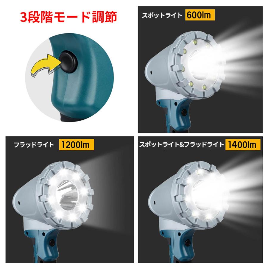 マキタLEDワークライト3本セット マキタ 18V ライト 充電式ワークライト LED フラッドライト