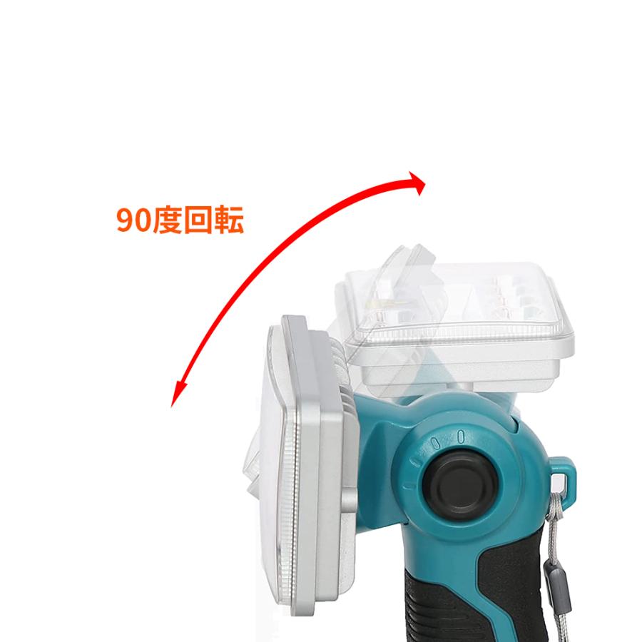 充電式ワークライト 懐中電灯 高輝度 マキタ 14.4v/18vバッテリ対応 ledmutiank_8.jpg