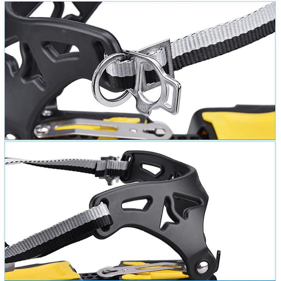 アイゼン 18本爪 強力滑り止め 厳しい環境にも対応 スリップ・転倒・滑落防止 高強度マンガン鋼製 高耐久性 ストラップ式 収納ケース＆日本語取説付き |  | 09