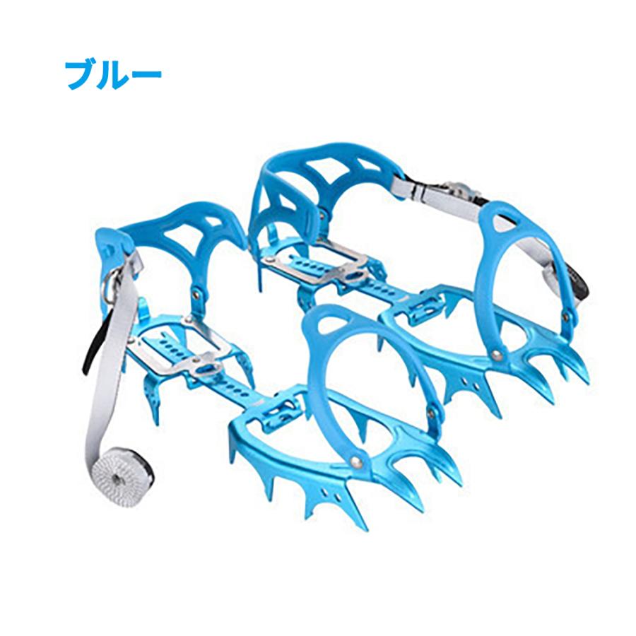 アイゼン 登山 14本爪 4cm長爪 最高クラスの強度 A7075超々