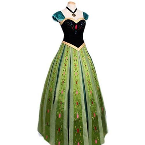 アナと雪の女王 ドレス コスプレ衣装 刺繍(女性XXS/XS/S/M/L/XL/XXLサイズ)｜netkey-store｜02